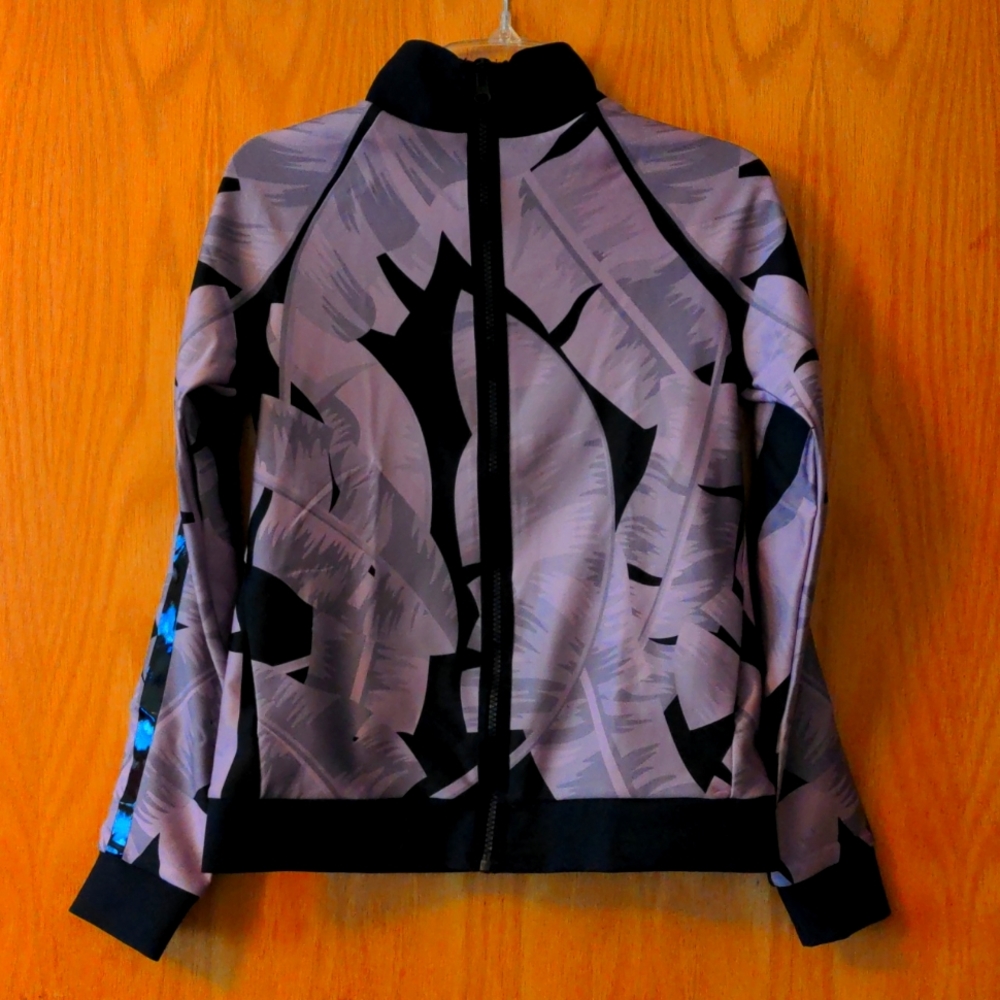 Ultracor Jacket Pink and Black Leaf Print S